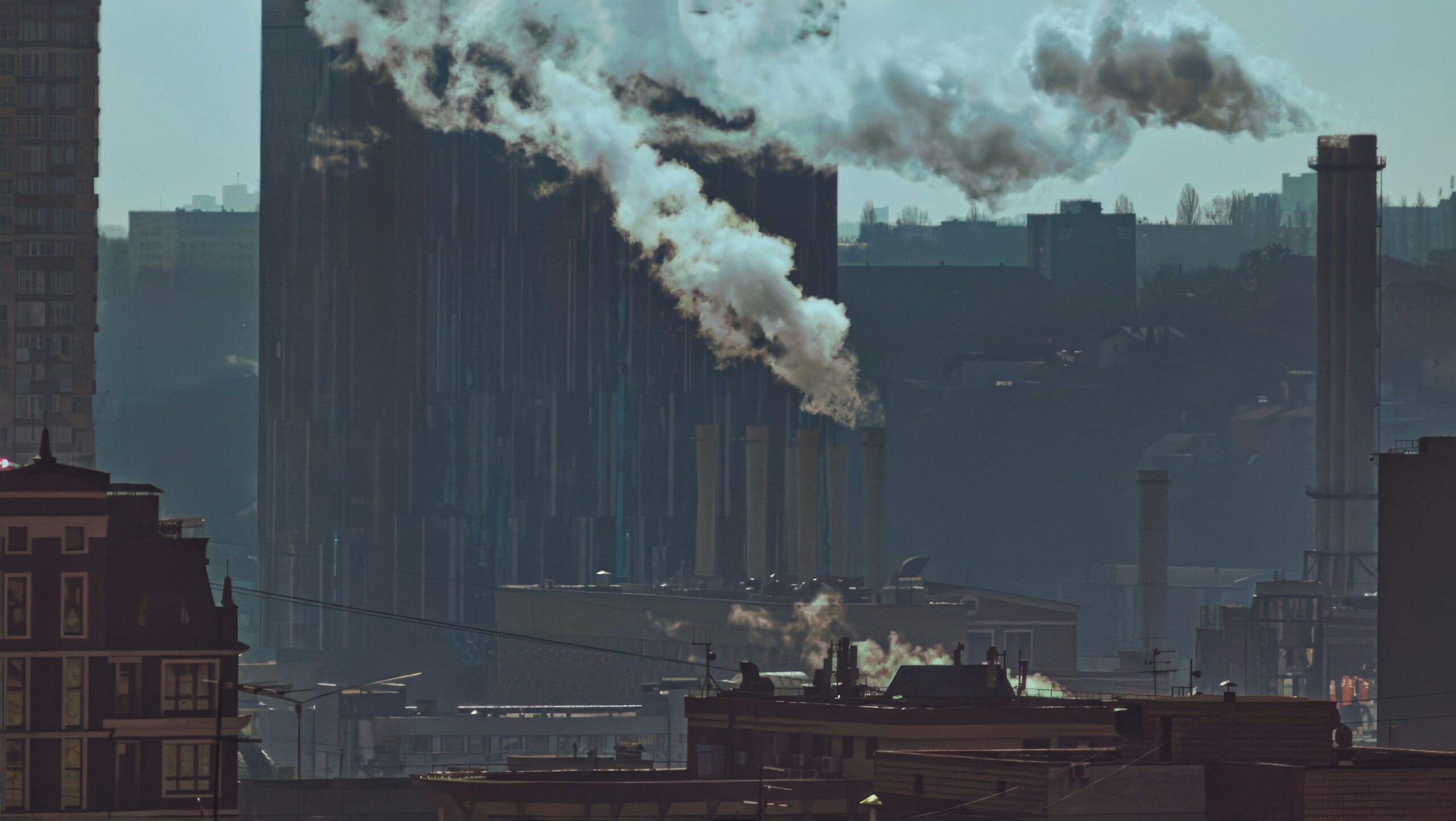 Infographic showing statistics on pollution-related lawsuits and financial penalties