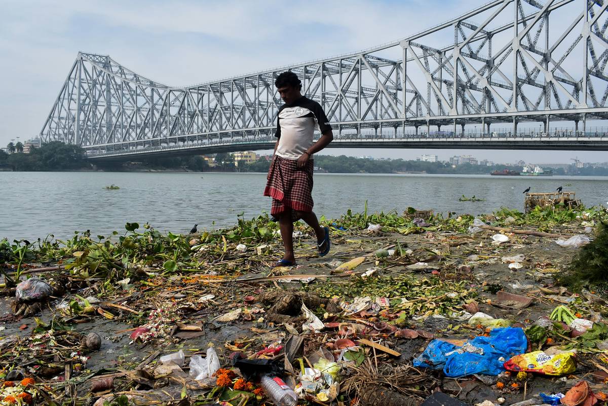 This is the result when most of the Indian people start treating the river as their mother but they don't have any regret after this.